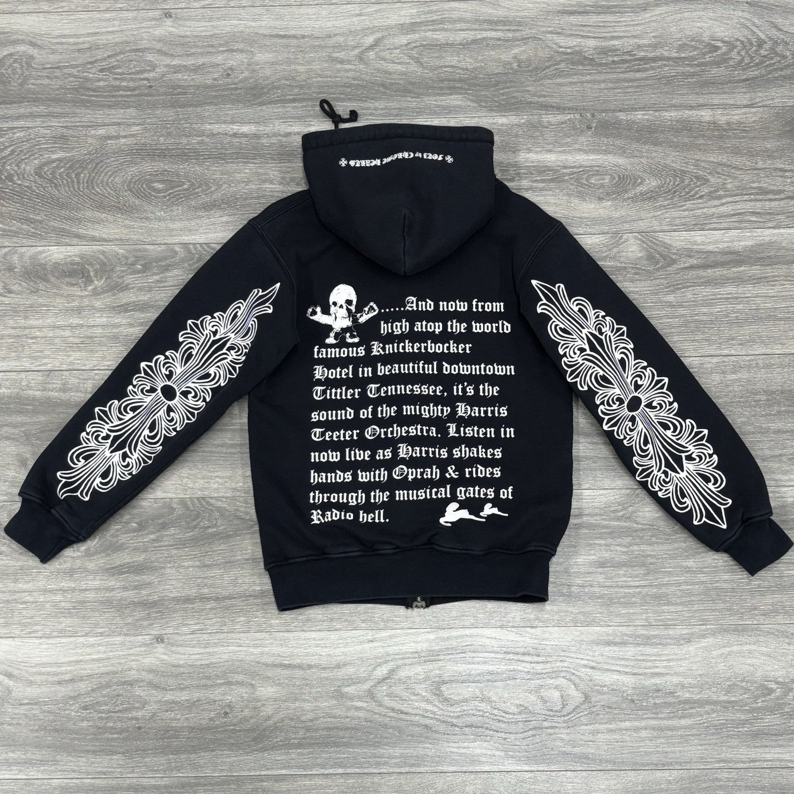 Size S - Chrome Hearts Thermal Foti Zip Up Hoodie ' Black ' | SUPER CLEAN!