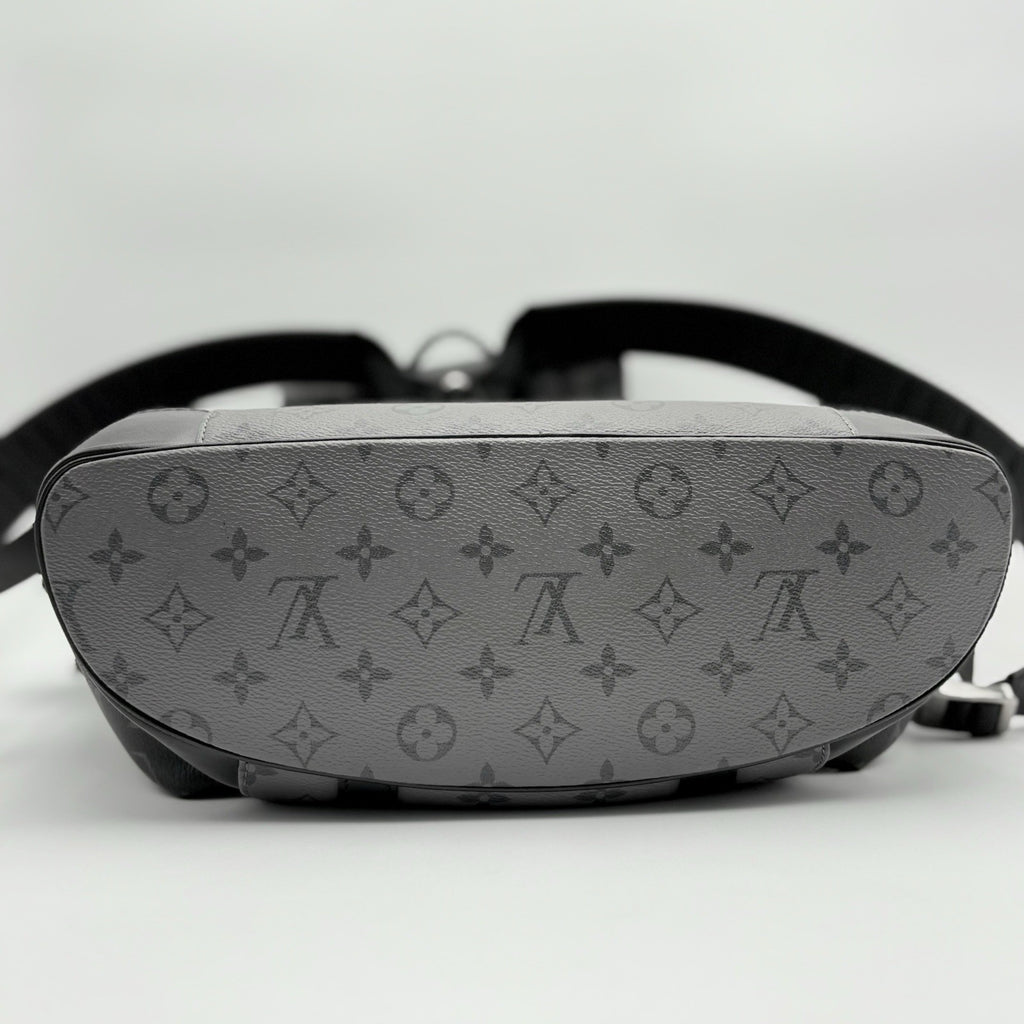 Louis Vuitton Cristopher MM Monogram Eclipse Backpack ' Black Grey '