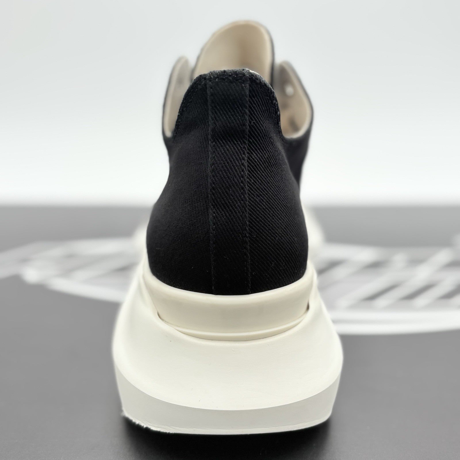 Size 43 (10 US) Rick Owens DRKSHDW Abstract Low ' Black Milk ' | GREAT CONDITION