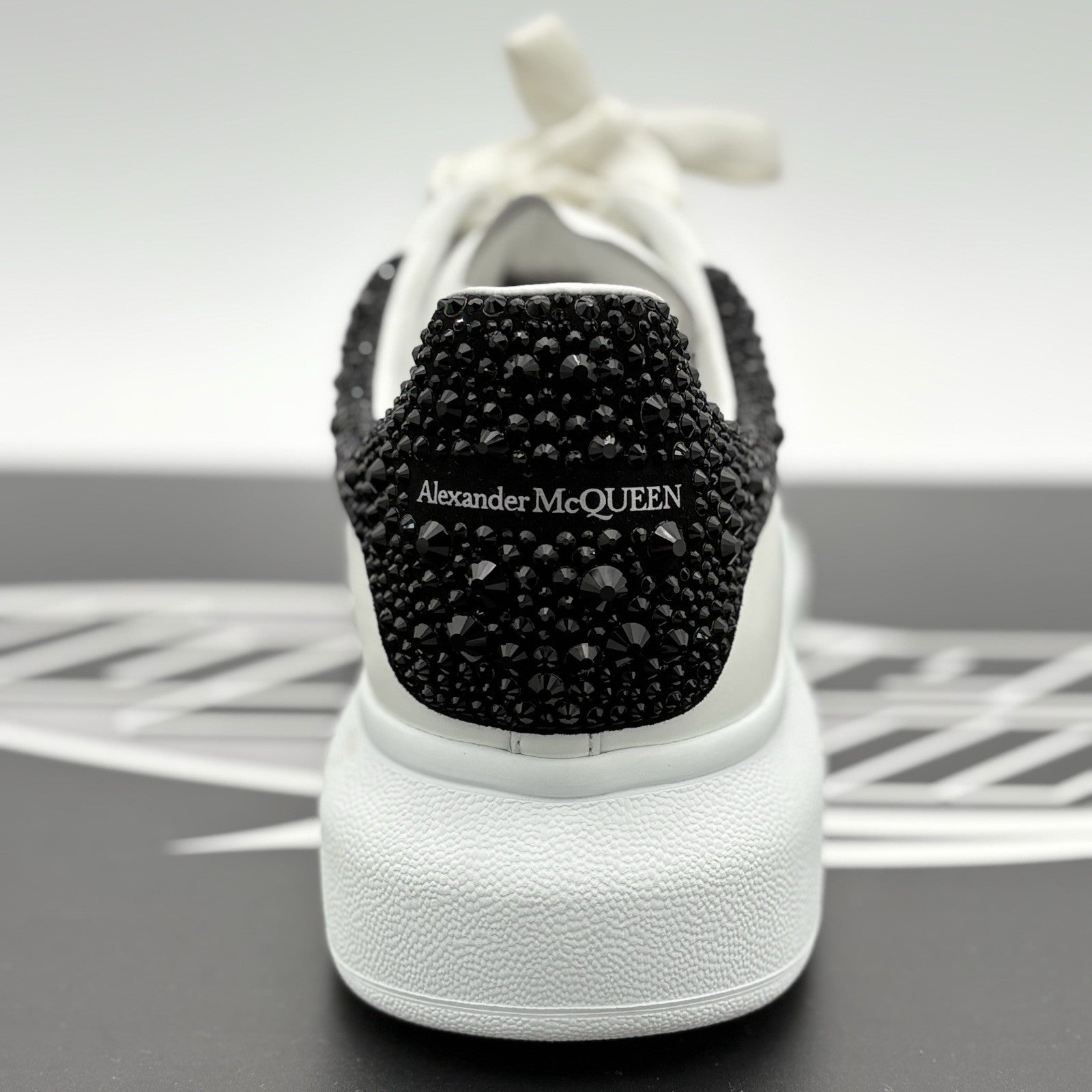 Size 45 (12 US) Alexander McQueen Oversized ' Crystal Black ' | ONLY WORN 1-3x