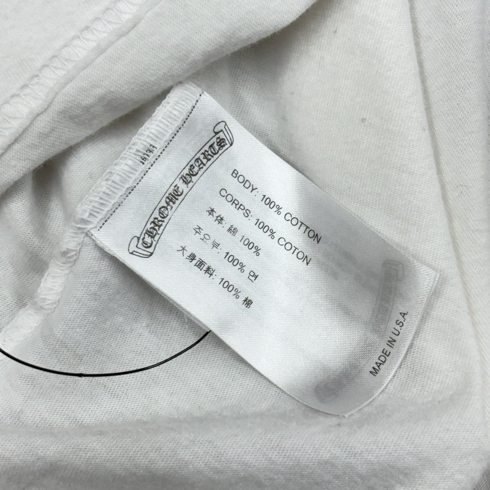 Size XL - Chrome Hearts Collar Print T-Shirt ' White Purple ' | WORN 1-3x