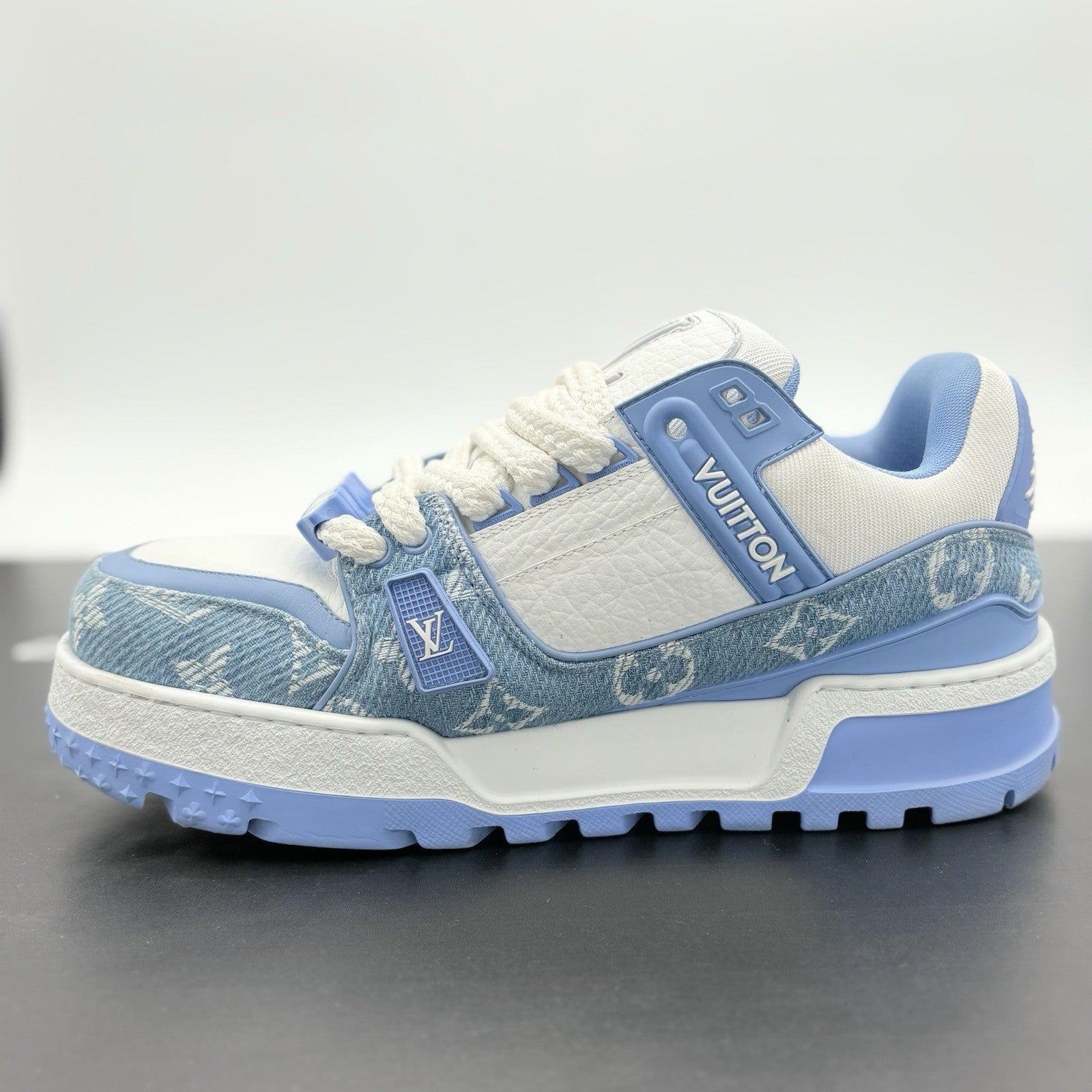 Size 8 LV (9-9.5 US) Louis Vuitton Denim Maxi ' Light Blue ' | SUPER CLEAN!