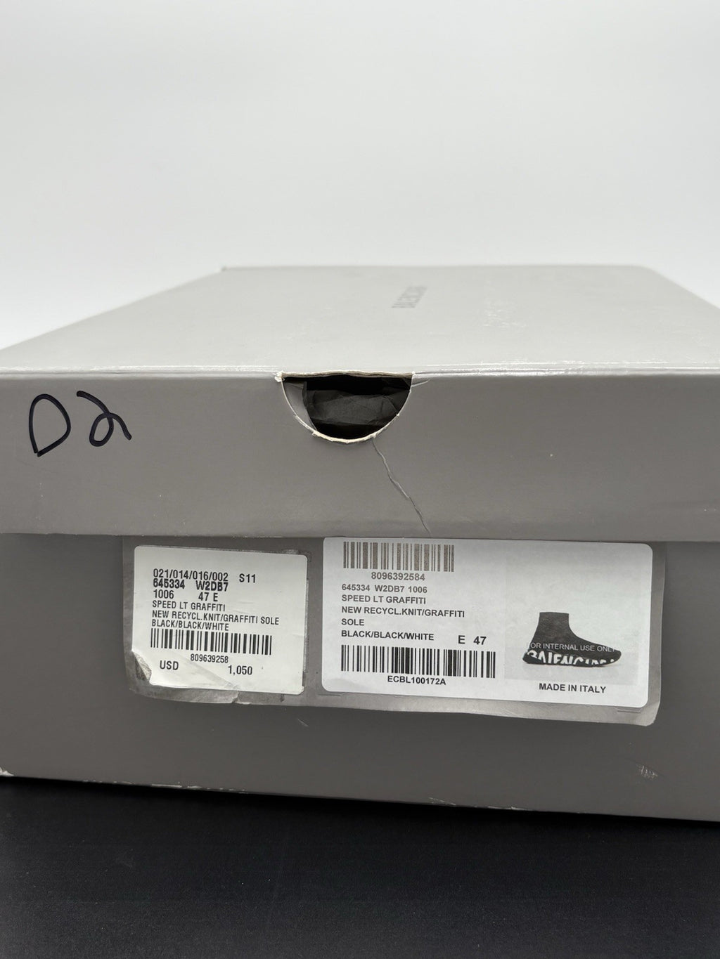 Size 47 (14 US) - Balenciaga Speed Graffiti Trainer  ' Black ' | BRAND NEW