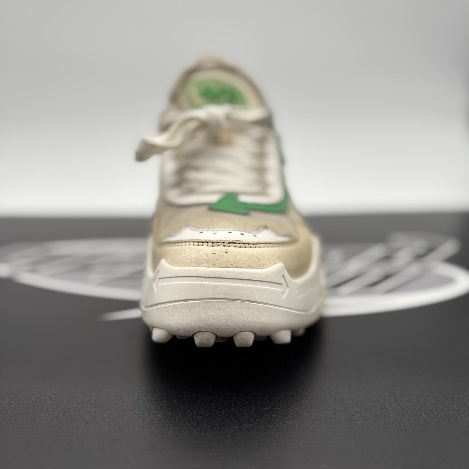 Size 43 (10 US) Off-White Odsy-1000 ' White, Beige, Green ' | GREAT CONDITION!