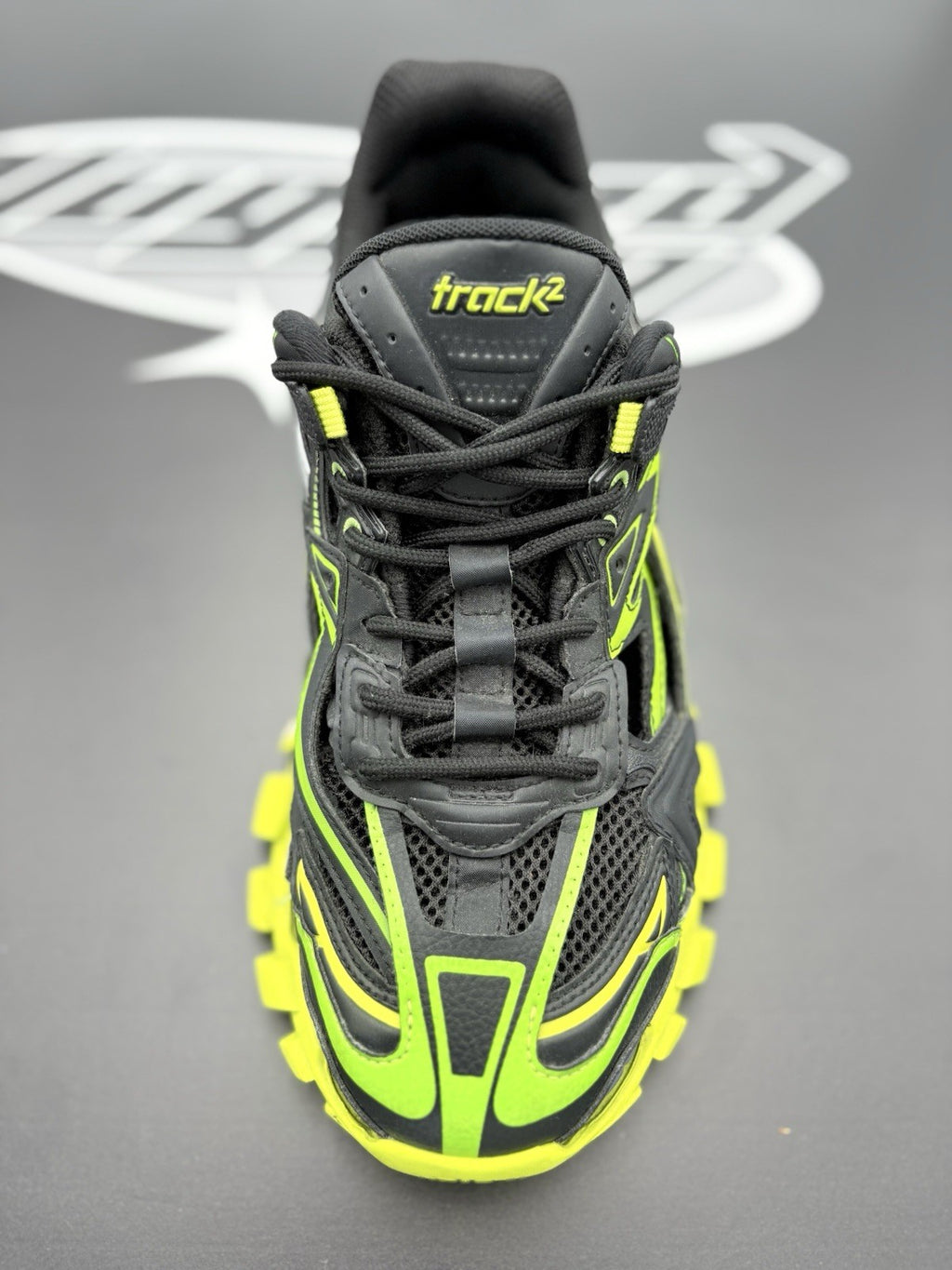 Size 40 (7 US) - Balenciaga Track 2 Trainer ' Black Yellow Green ' | GREAT COND!