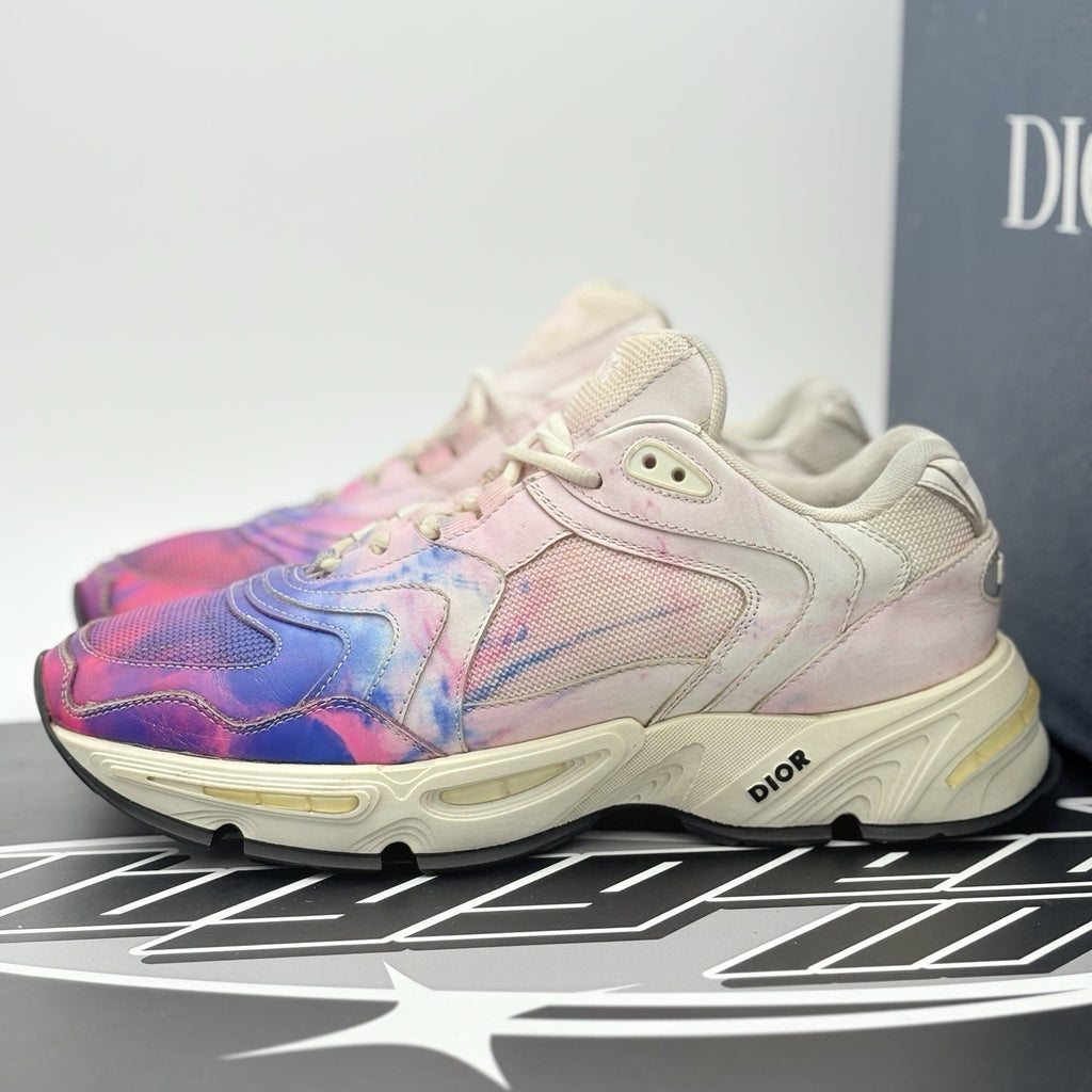 Size 40 (7 US) - Christian Dior CD1 ' Tie Dye Pink Blue '
