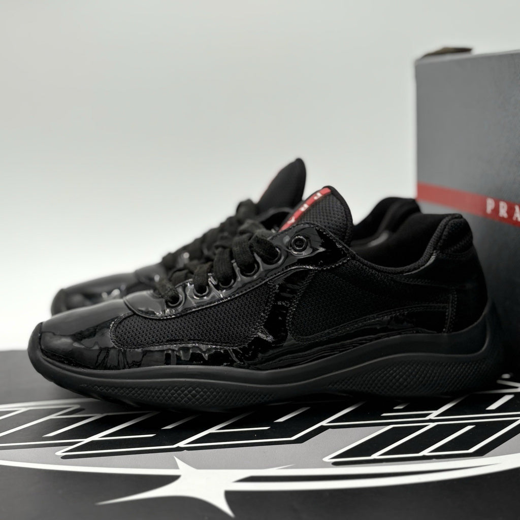 Size 7 UK (8 US) Prada Americas Cup ' Black ' | GOOD CONDITION!