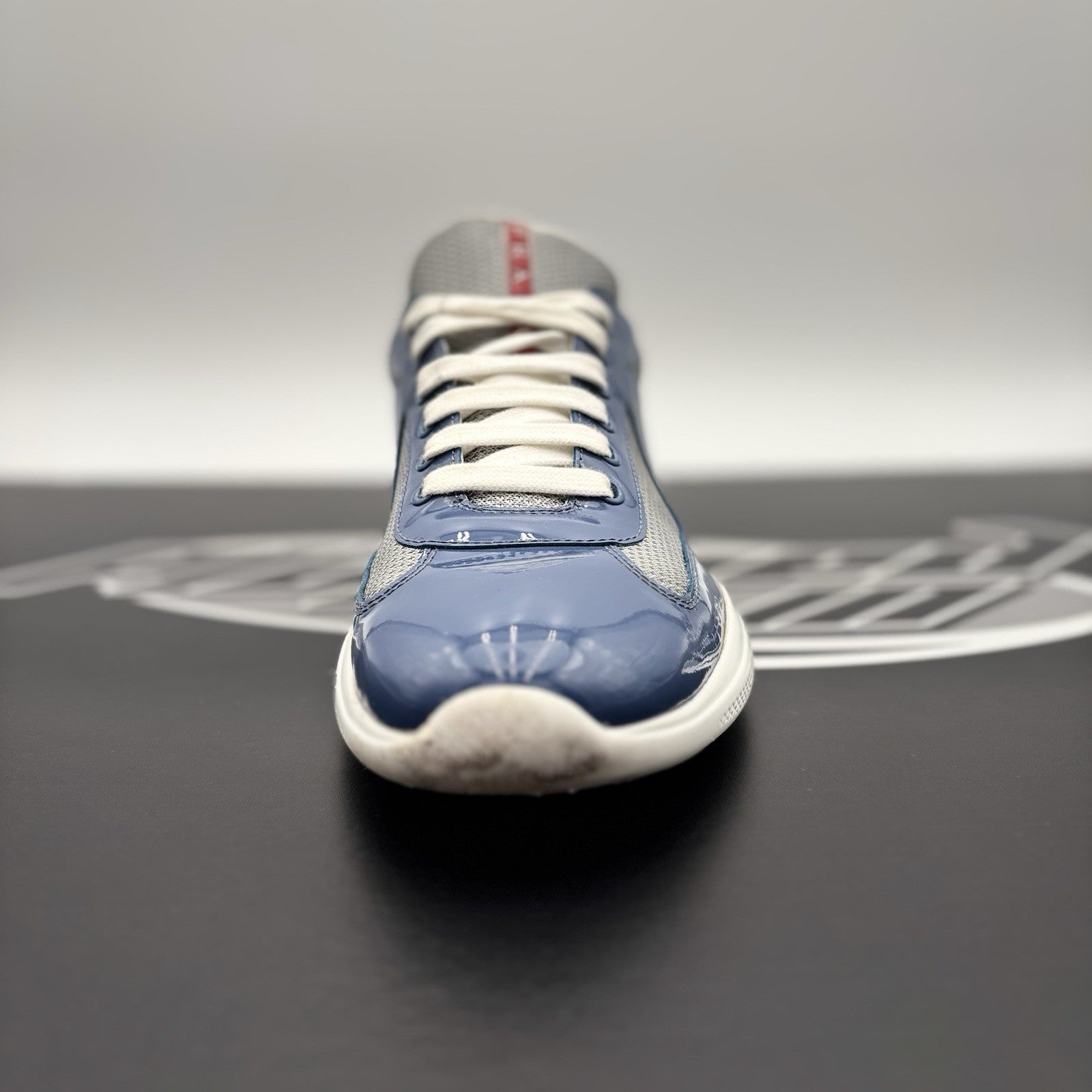Size 7 UK (8 US) - Prada Americas Cup ' Aviation Blue, Silver' | GOOD CONDITION!