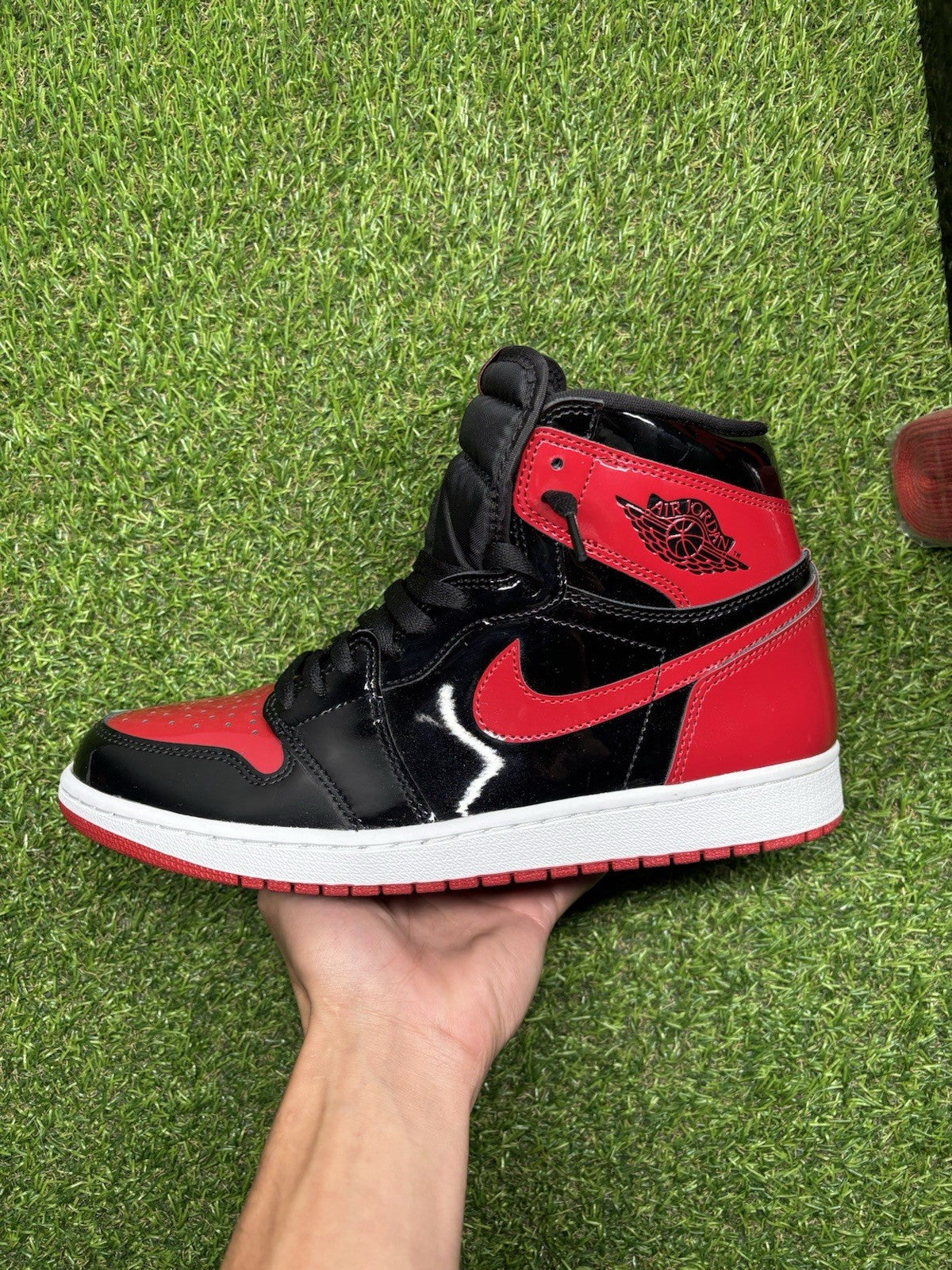 Size 12 - Jordan 1 Retro OG High Patent Bred | SUPER CLEAN!