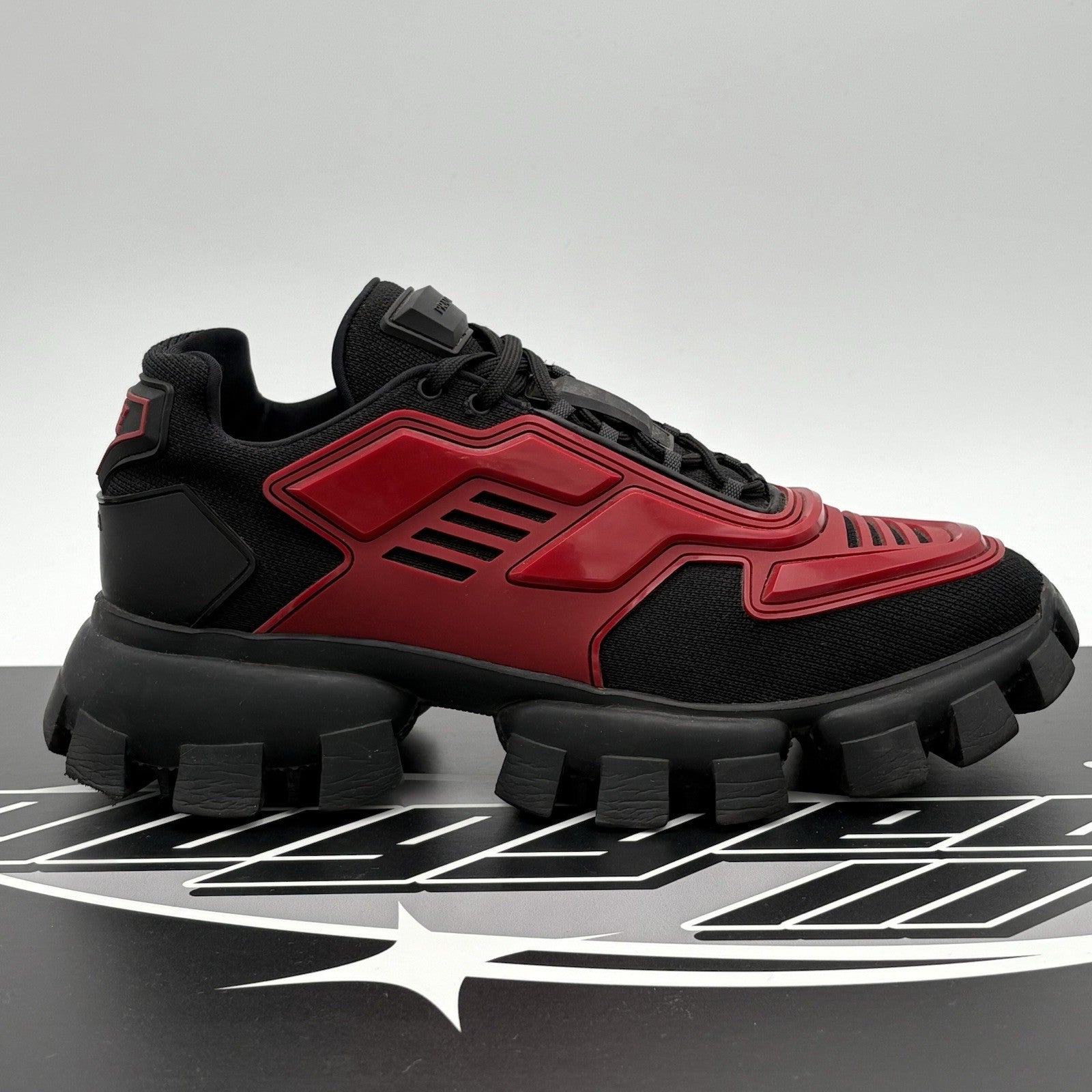 Size 9 UK (10 US) - Prada Cloudbust Thunder ' Red Black ' | GREAT CONDITION!
