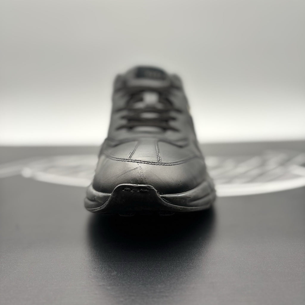 Size 9 G (9.5 US) - Gucci Rhyton Black Leather ' Interlocking G ' | GOOD COND!