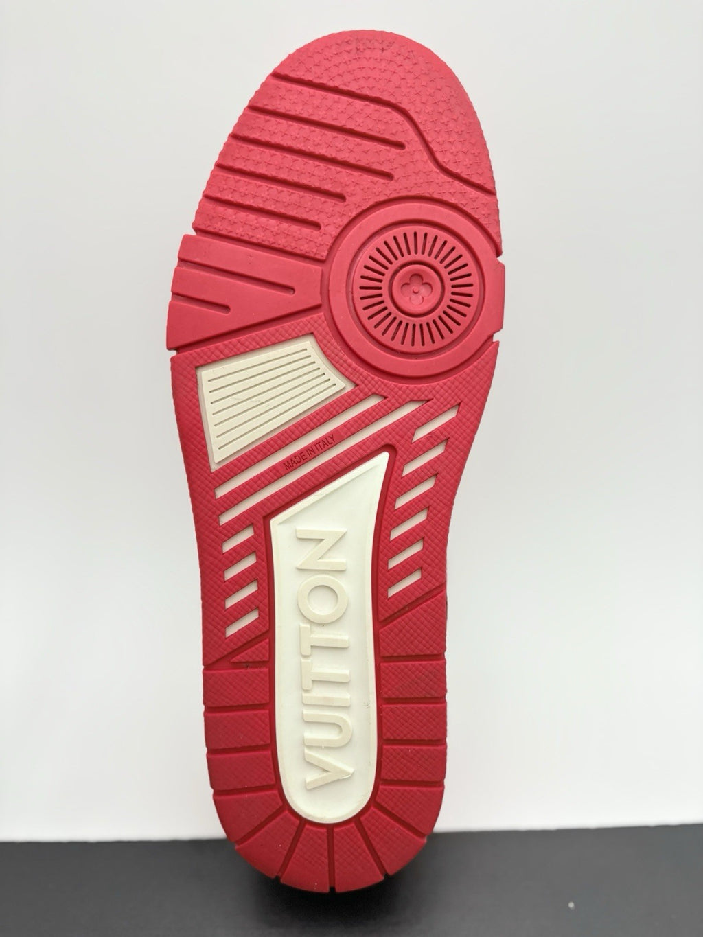 Size 7 LV (8-8.5 US) Louis Vuitton Trainer  ' Red White ' | SUPER CLEAN!