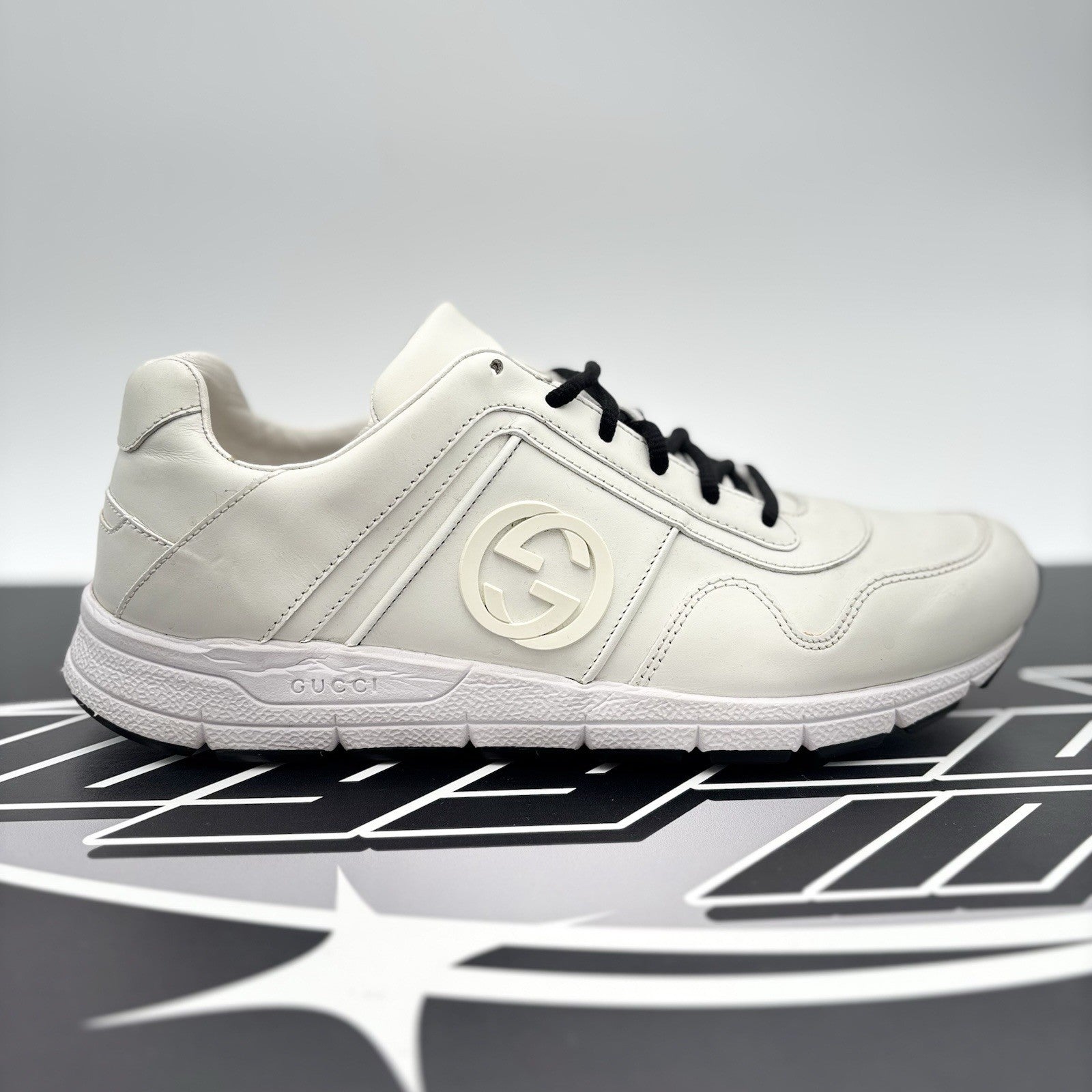 Size 6 G (6.5 US) - Gucci Leather Low Top ' White ' | GOOD CONDITION!