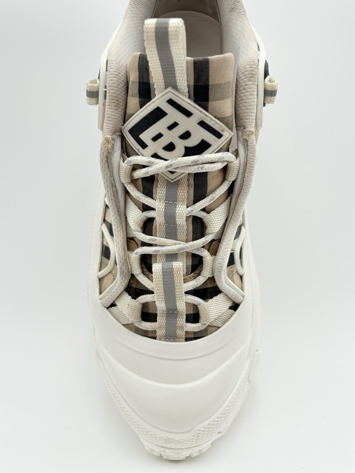 Size 43 (10 US) - Burberry Arthur Vintage Check ' Archive Beige White ' | GREAT!