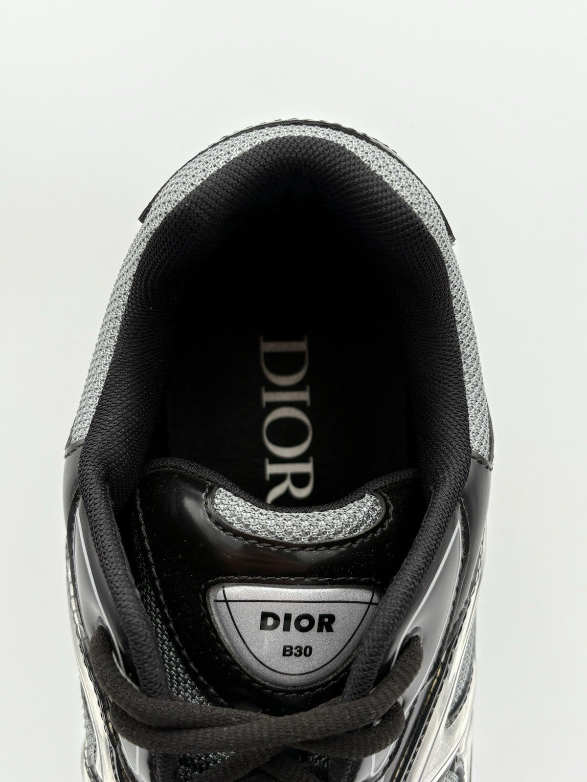 Size 45 (12 US) Dior B30 Reflective Sneaker ' Black Gray ' | EXCELLENT COND!