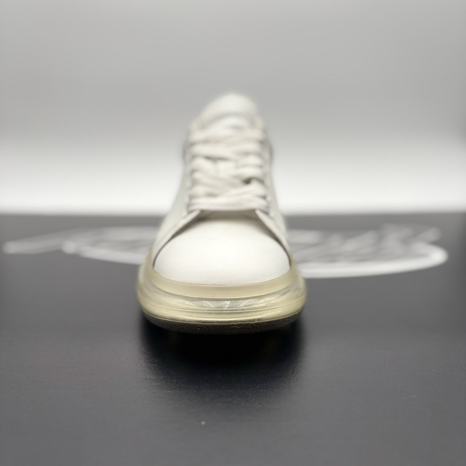 Size 42 (9 US) Alexander McQueen ' Transparent Sole, Snakeskin ' | GREAT!