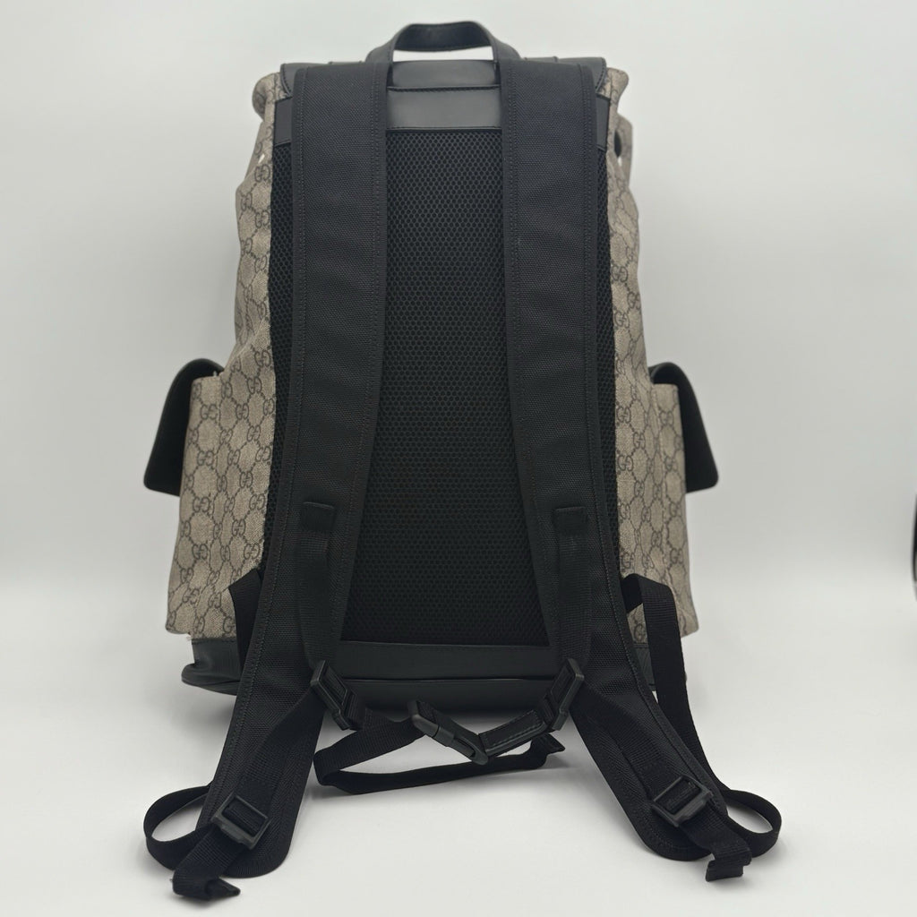 Gucci Soft Monogram GG Supreme Backpack ' Black Brown ' | GOOD CONDITION!