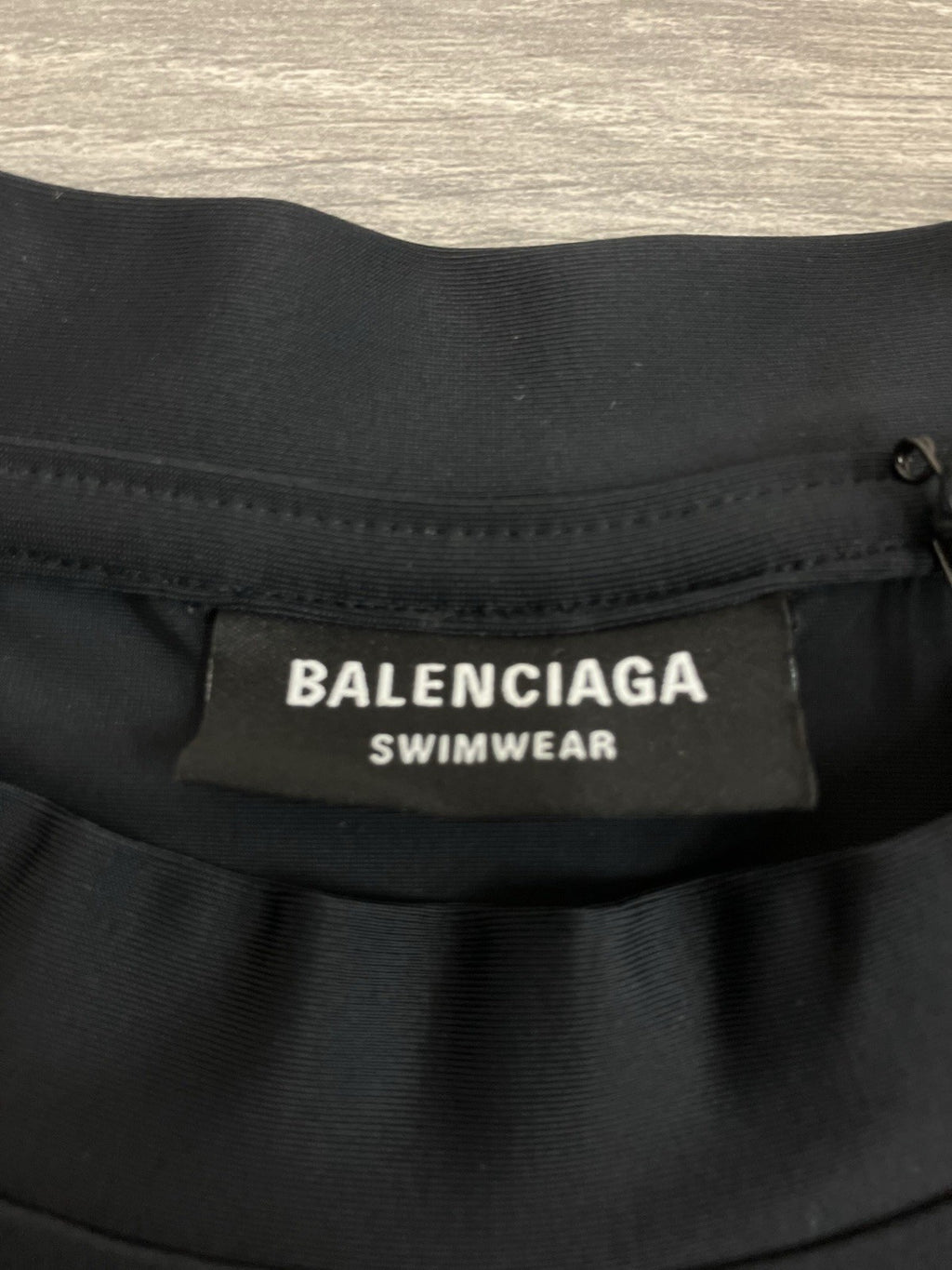 Size Medium - Balenciaga Lycra Large Fit Swim Shirt ' Black ' | BRAND NEW!