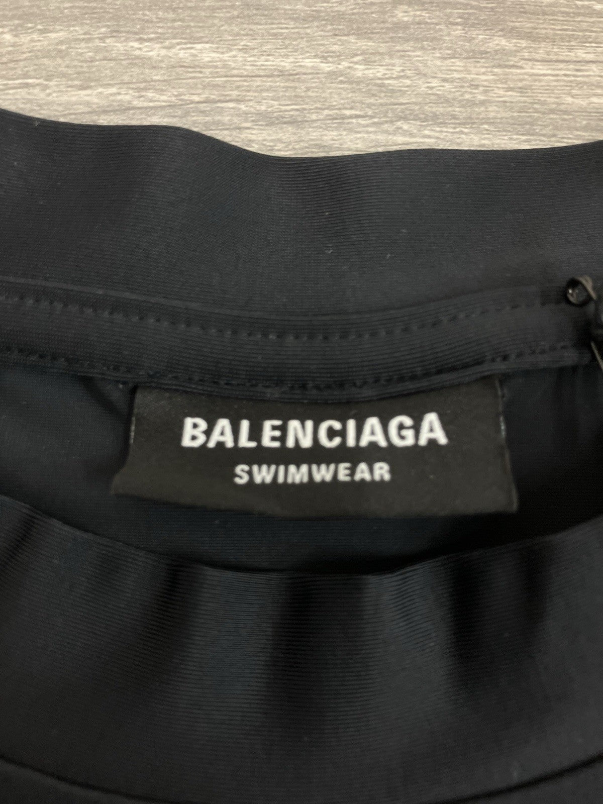 Size Medium - Balenciaga Lycra Large Fit Swim Shirt ' Black ' | BRAND NEW!