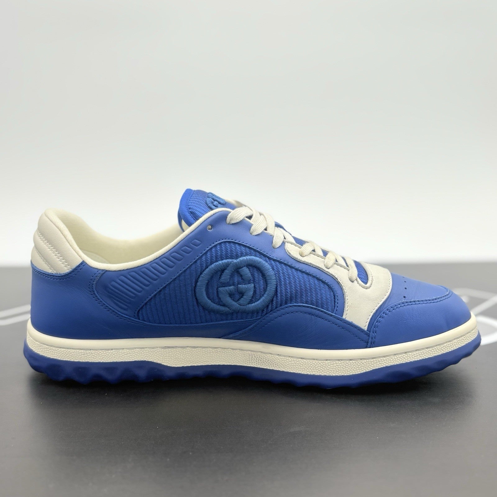 Size 9 G (9.5 US) Gucci MAC80 Sneaker  ' Blue White ' | EXCELLENT CONDITION!