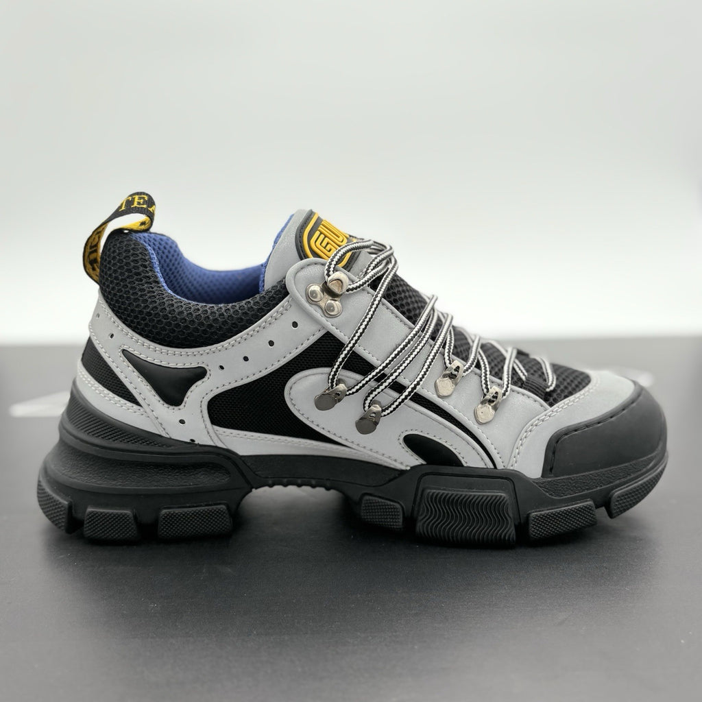 Size 8 G (8.5 US) - Gucci Flashtrek SEGA ' Reflective Grey ' | NEW!