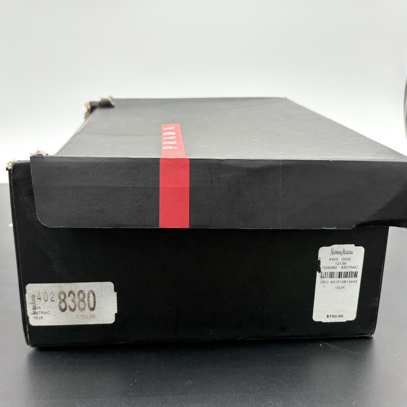 Size 10 UK (11 US) - Prada Americas Cup ' Anthracite Red ' | EXCELLENT CONDITION