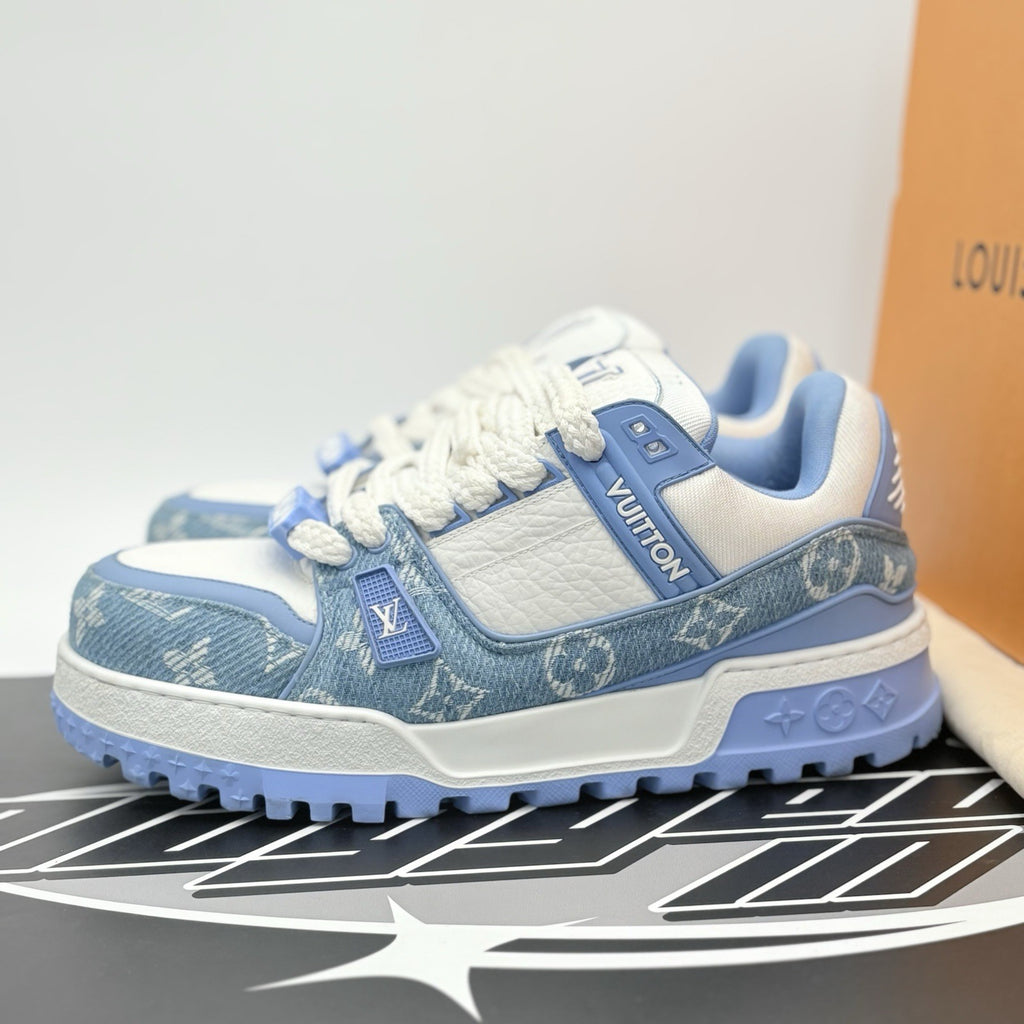Size 8 LV (9-9.5 US) Louis Vuitton Denim Maxi ' Light Blue ' | SUPER CLEAN!