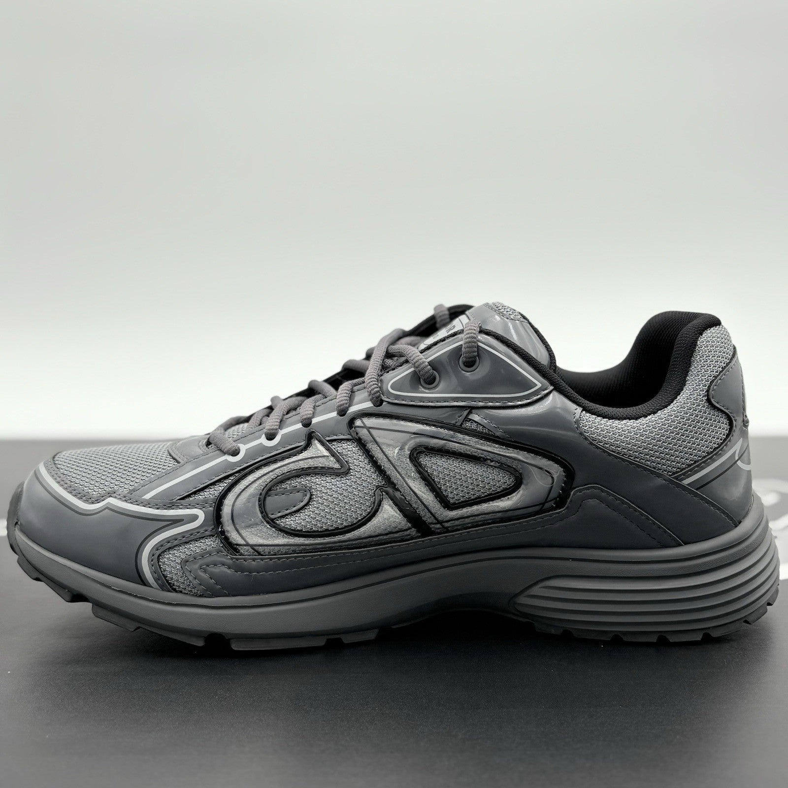 Size 45 (12 US) Dior B30 Reflective Sneaker ' Black Gray ' | ONLY WORN 1-3x