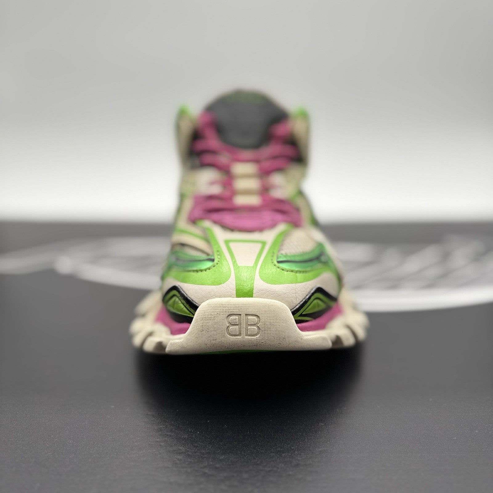 Size 41 (8 US) - Balenciaga Track 2 Trainer ' White, Purple, Green ' | GOOD!