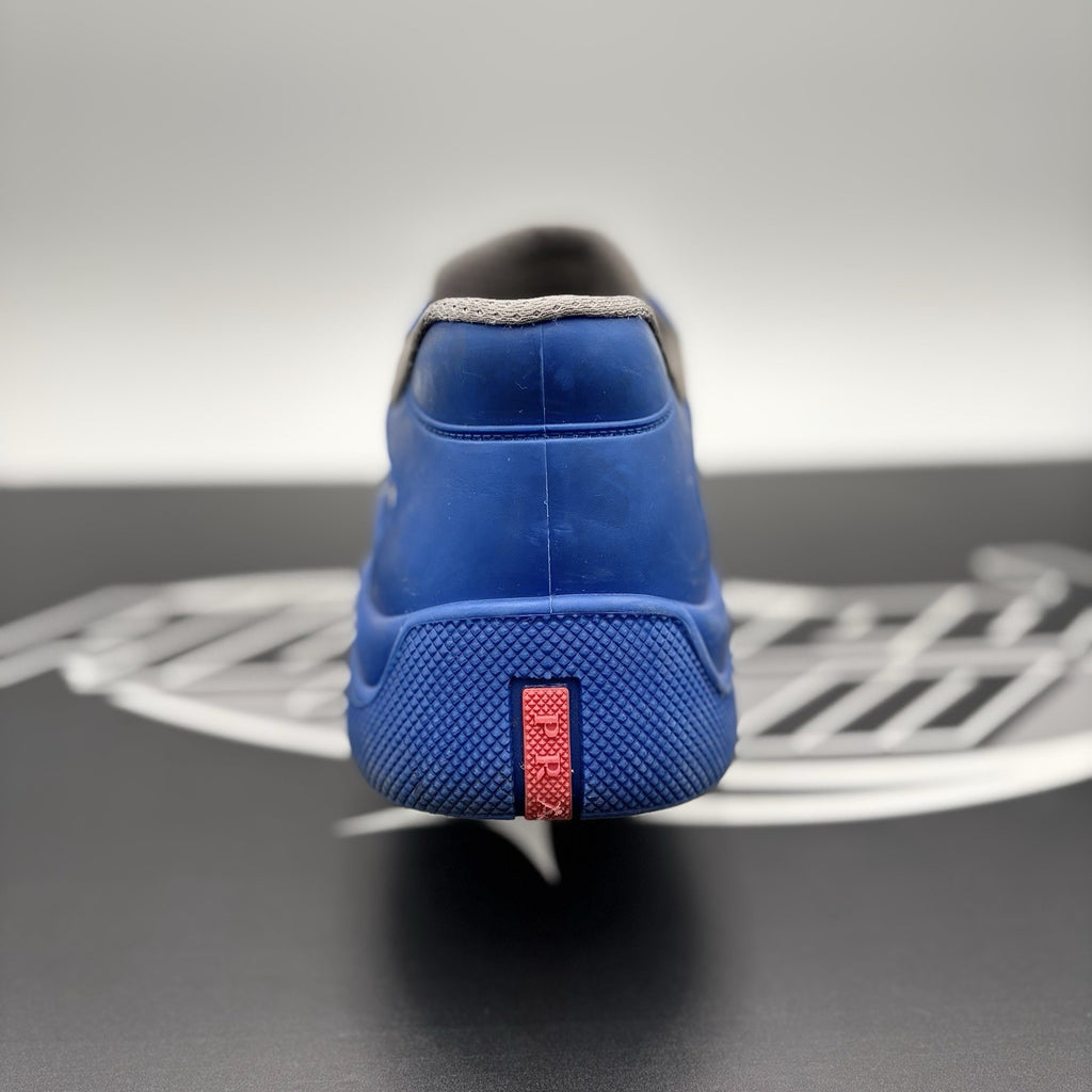Size 45 (12 US) - Prada America's Cup Soft Rubber ' Blue ' | GOOD!