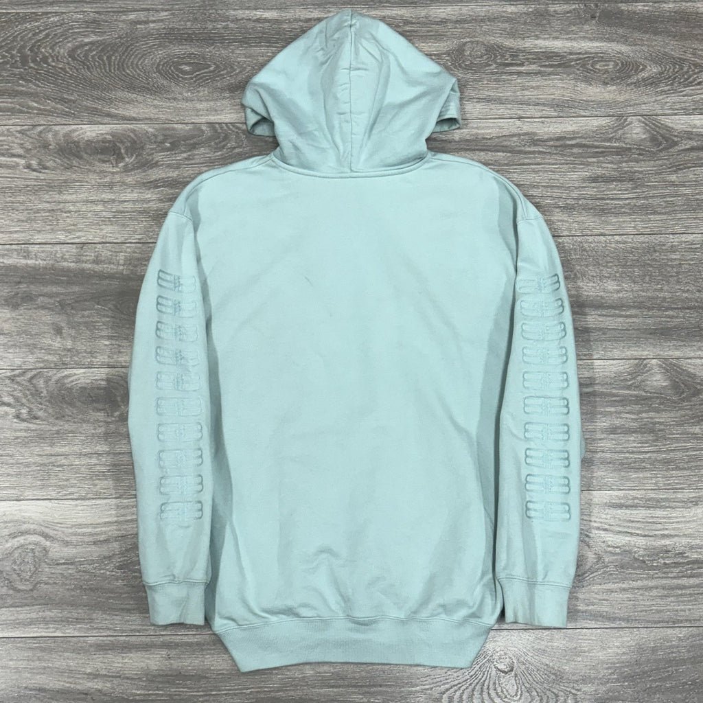 Size Medium - Balenciaga Embroidered BB Icon Logo Hoodie ' Blue ' | GOOD COND!