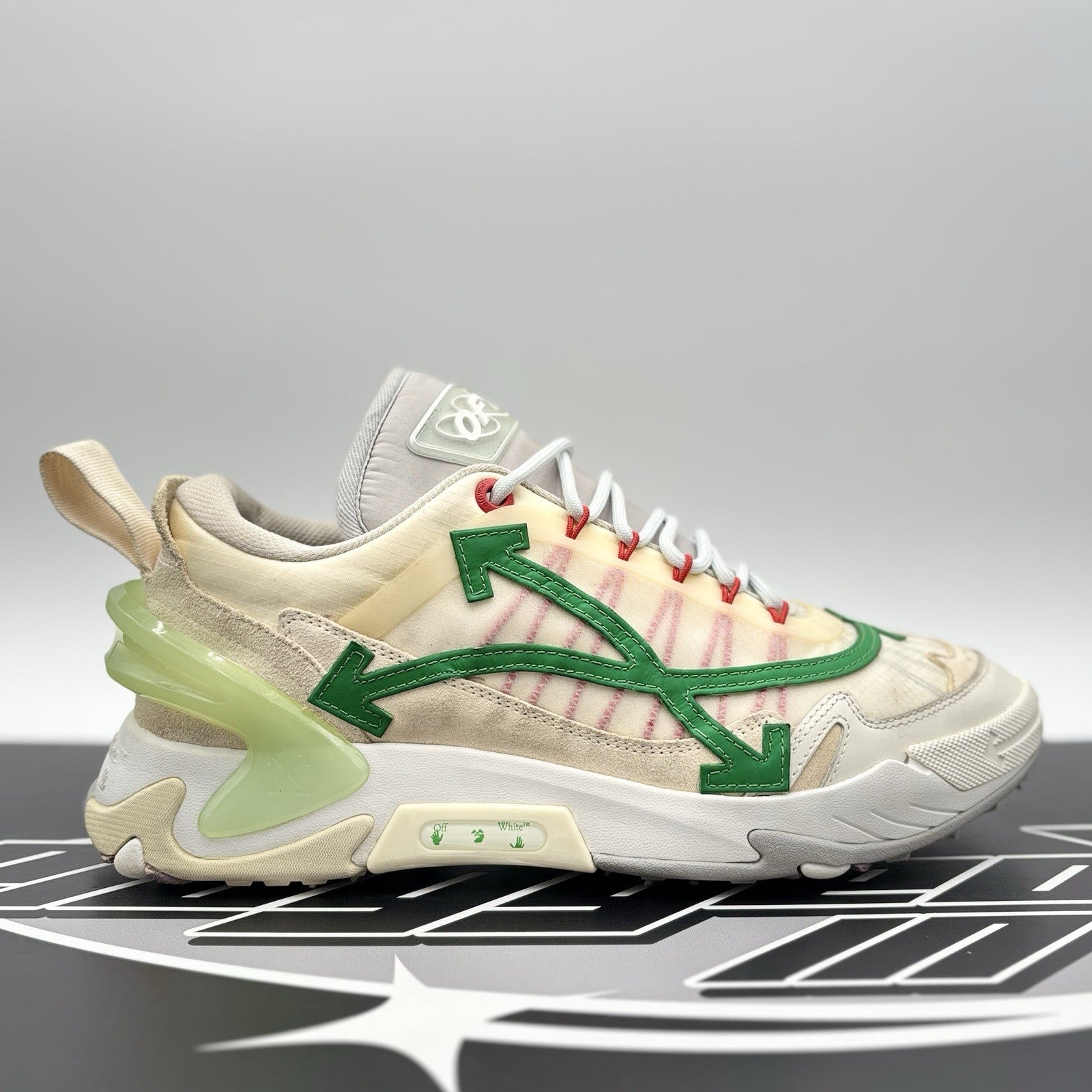 Size 45 (12 US) Off-White ODSY-2000 ' White, Green ' | SUPER CLEAN!