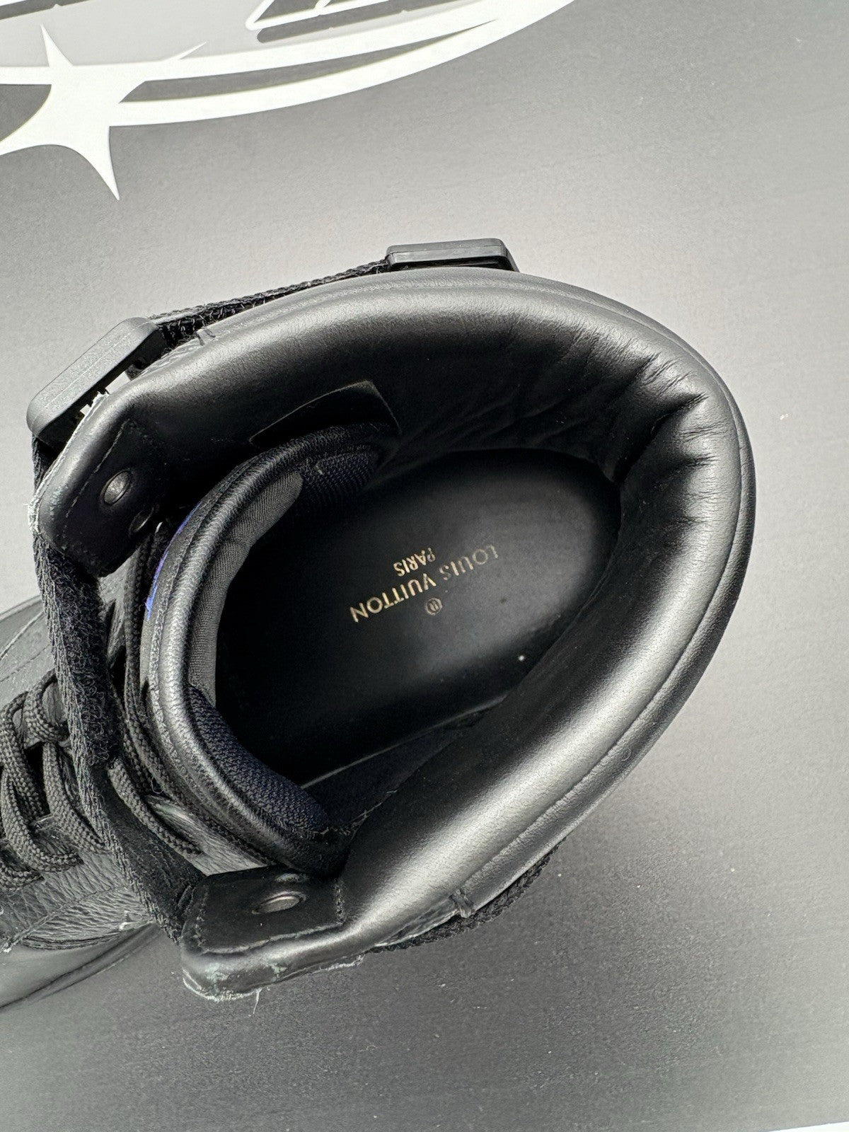 Size 7.5 LV (8.5-9 US) - Louis Vuitton Rivoli High Top ' Black ' | SUPER CLEAN!