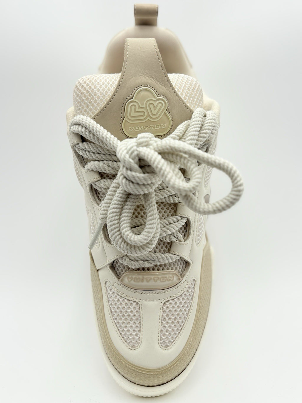 Size 8 LV (9-9.5 US) - Louis Vuitton Skate ' Beige White ' | GREAT COND!