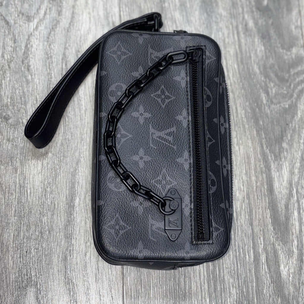 Louis Vuitton Pochette Volga Monogram Eclipse ' Black ' | SUPER CLEAN!