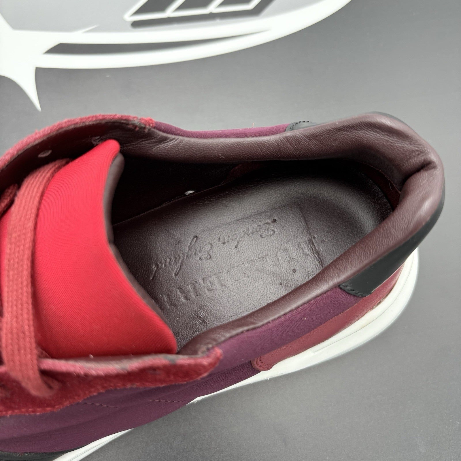Size 43.5 (10.5 US) - Burberry Regis Sneaker ' Red Black ' | GREAT CONDITION!