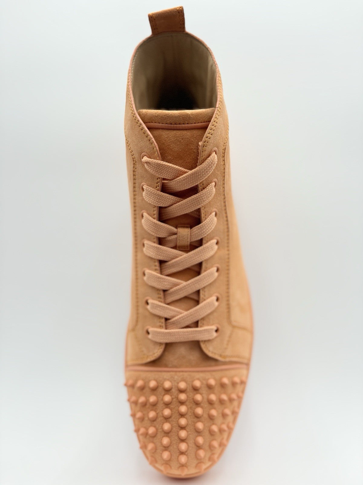 Size 45.5 (12.5 US) - Christian Louboutin Spikes ' Peach Orange ' | BRAND NEW!