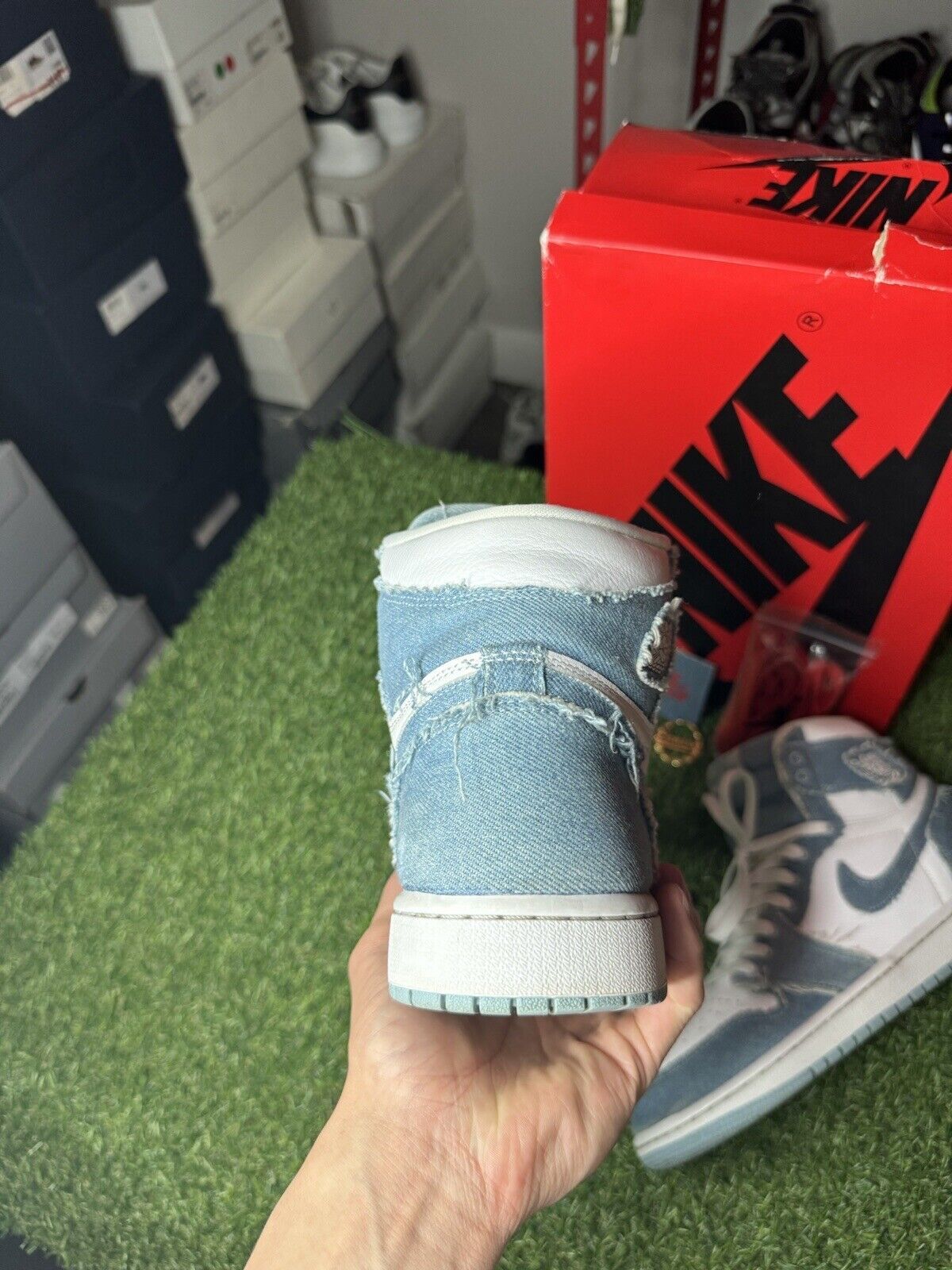 Size 10.5 W (9 M) - Air Jordan 1 Retro High OG ' Denim ’ | GOOD CONDITION