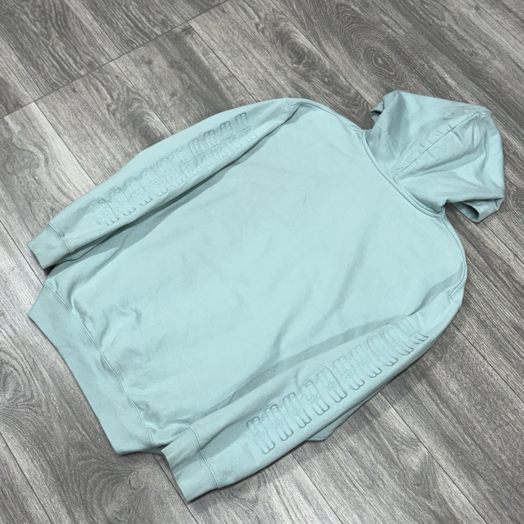 Size Medium - Balenciaga Embroidered BB Icon Logo Hoodie ' Blue ' | GOOD COND!