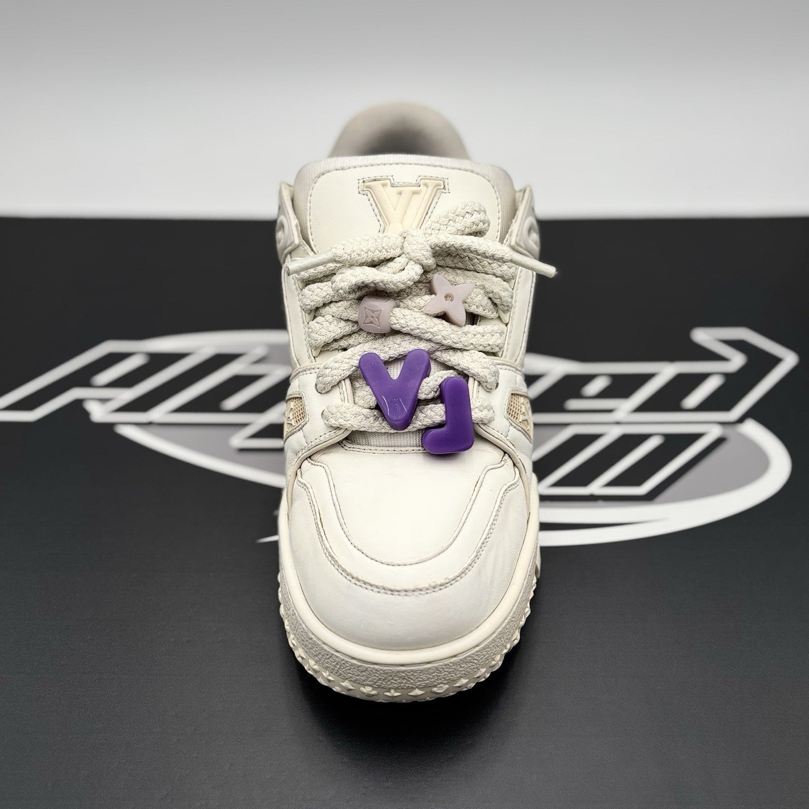 Size 9 LV (10-10.5 US) - Louis Vuitton Maxi Trainer ' White '