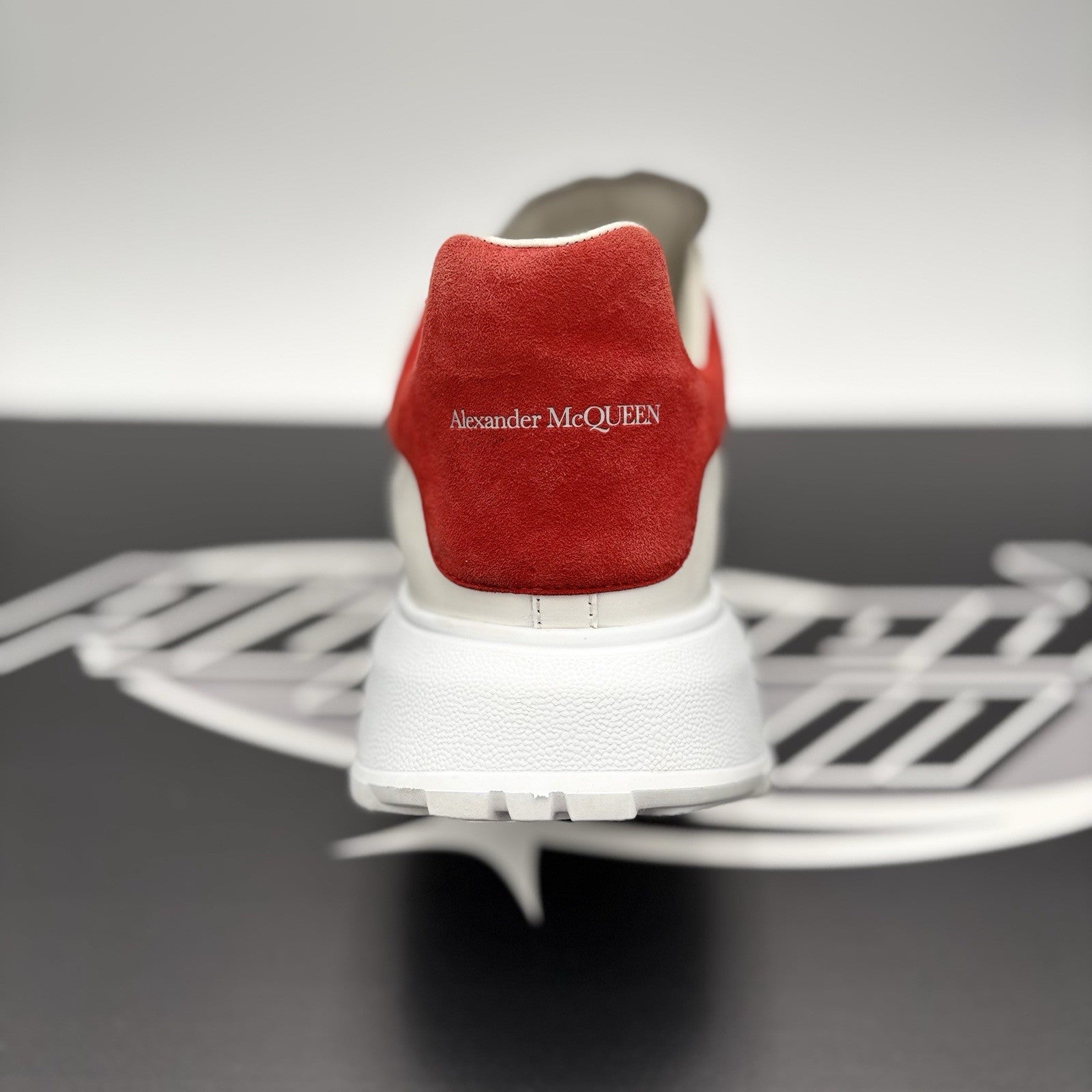 Size 45 (12 US) - Alexander McQueen Court Trainer ‘ White/Red ‘  | GOOD COND!