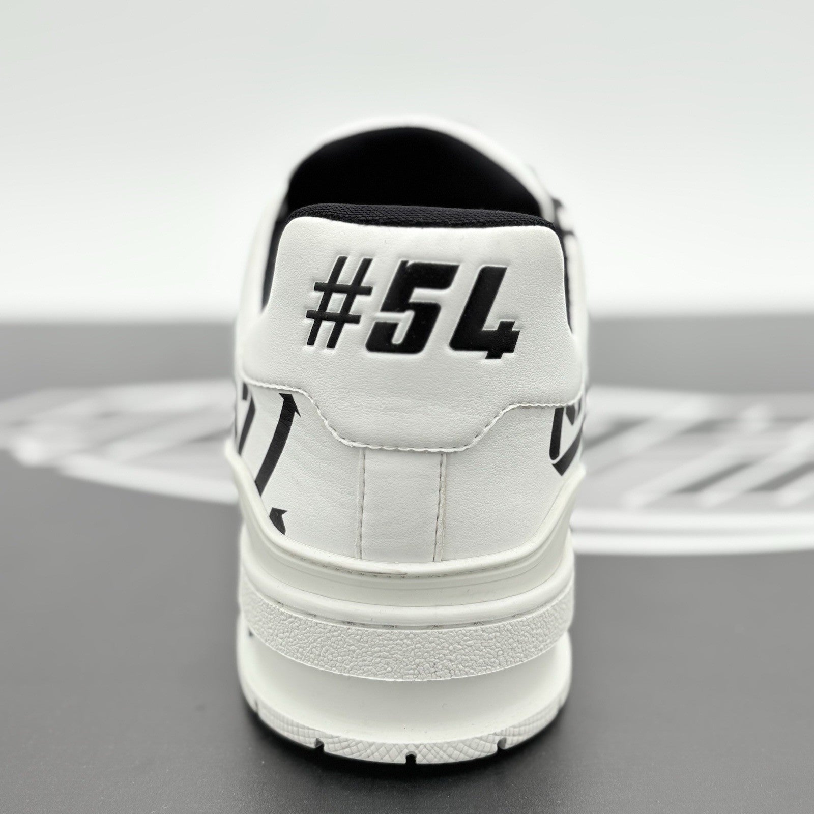Size 10 LV (11-11.5 US) Louis Vuitton Trainer ' White Black Recycled ' | CLEAN!
