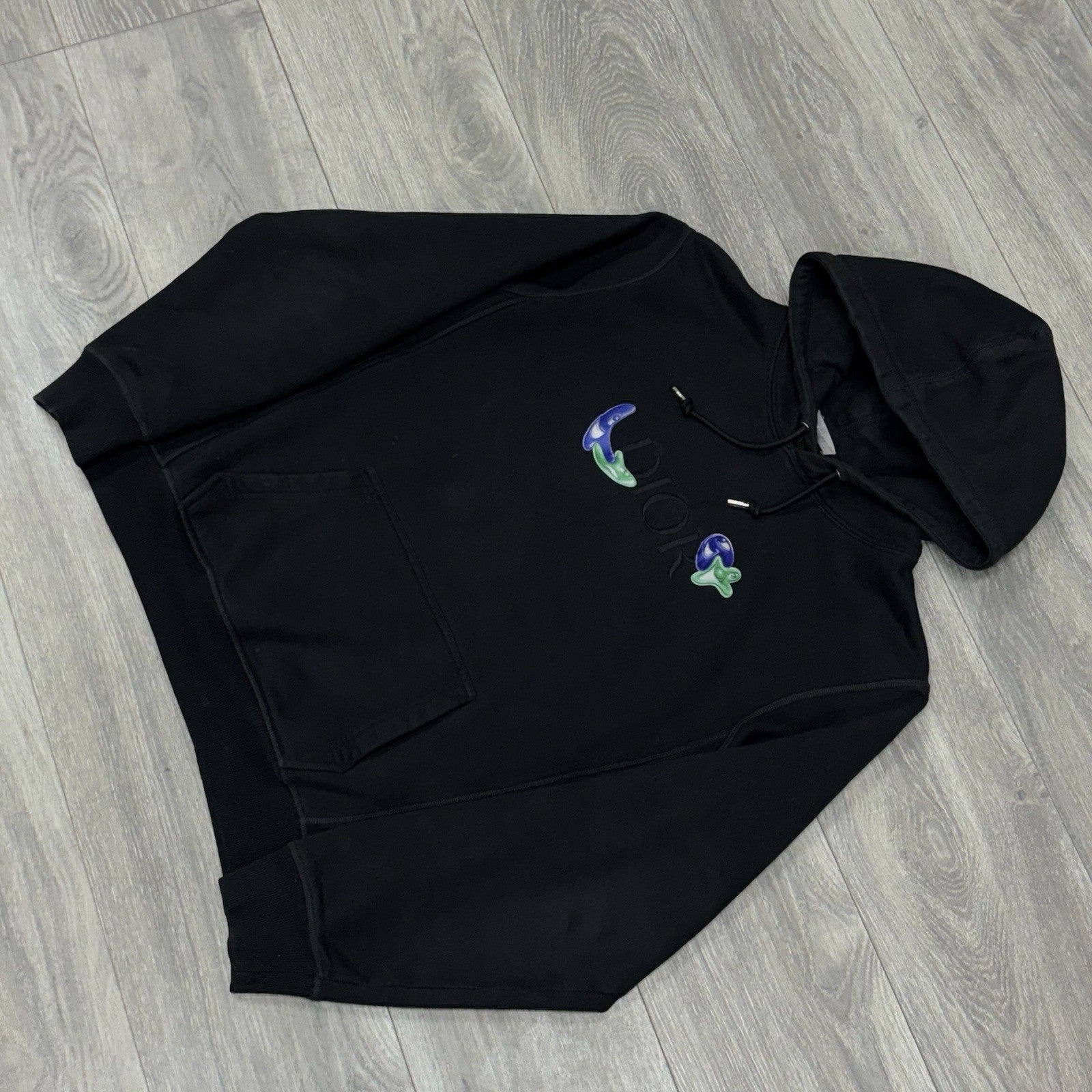 Size Medium - Christian Dior x Kenny Scharf Hoodie ' Black ' | GREAT COND!