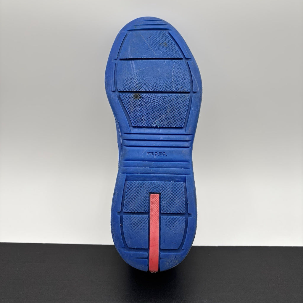 Size 45 (12 US) - Prada America's Cup Soft Rubber ' Blue ' | GOOD!