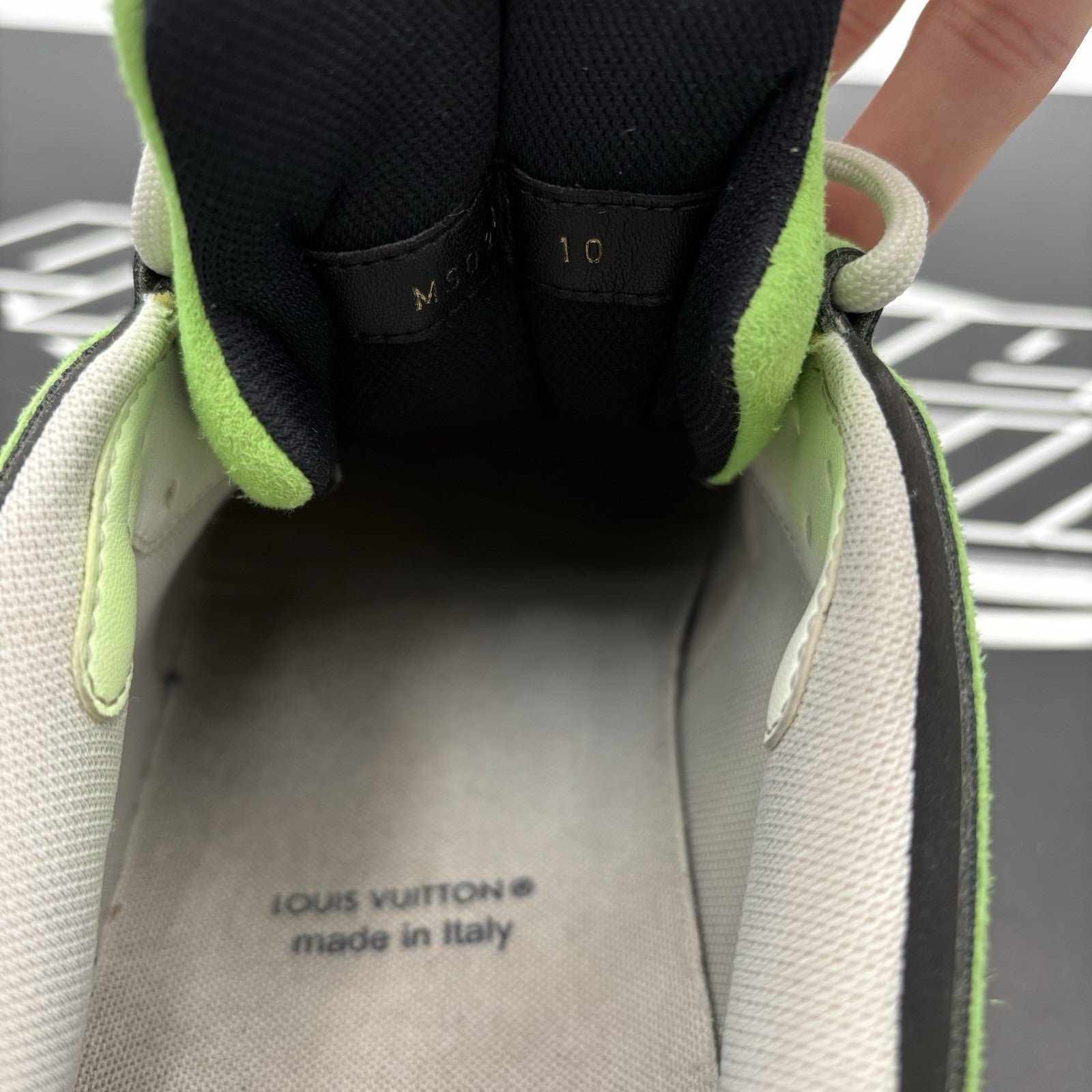 Size 10 LV (11-11.5 US) Louis Vuitton Tactic Runner ' Green ' | GOOD CONDITION!