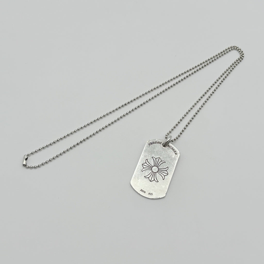 Chrome Hearts 2004 Las Vegas Exclusive Dog Tag Pendant & Necklace ' Silver 925 '