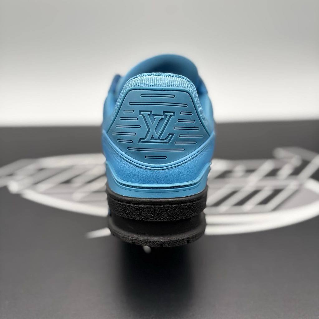Size 7 LV (8-8.5 US) - Louis Vuitton Trainer ' Blue, Black ' | GOOD CONDITION!