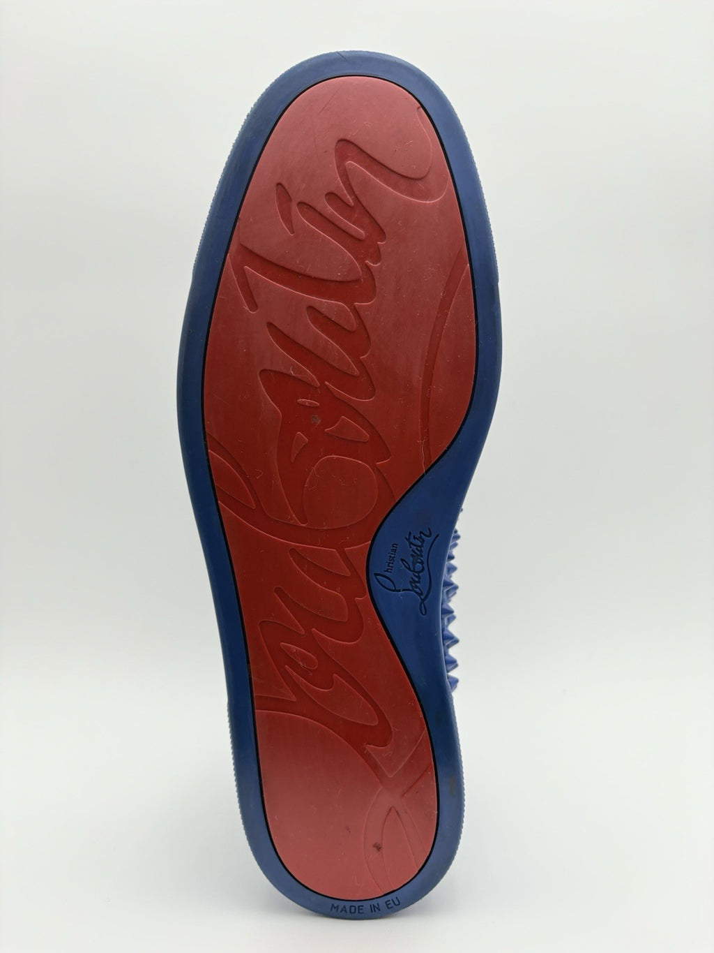Size 41 (8 US) - Christian Louboutin High Spikes  ' Blue ' | SUPER CLEAN!