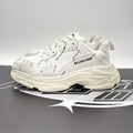 Size 45 (12 US) - Balenciaga Triple S ' Allover Logo White ' | GREAT!