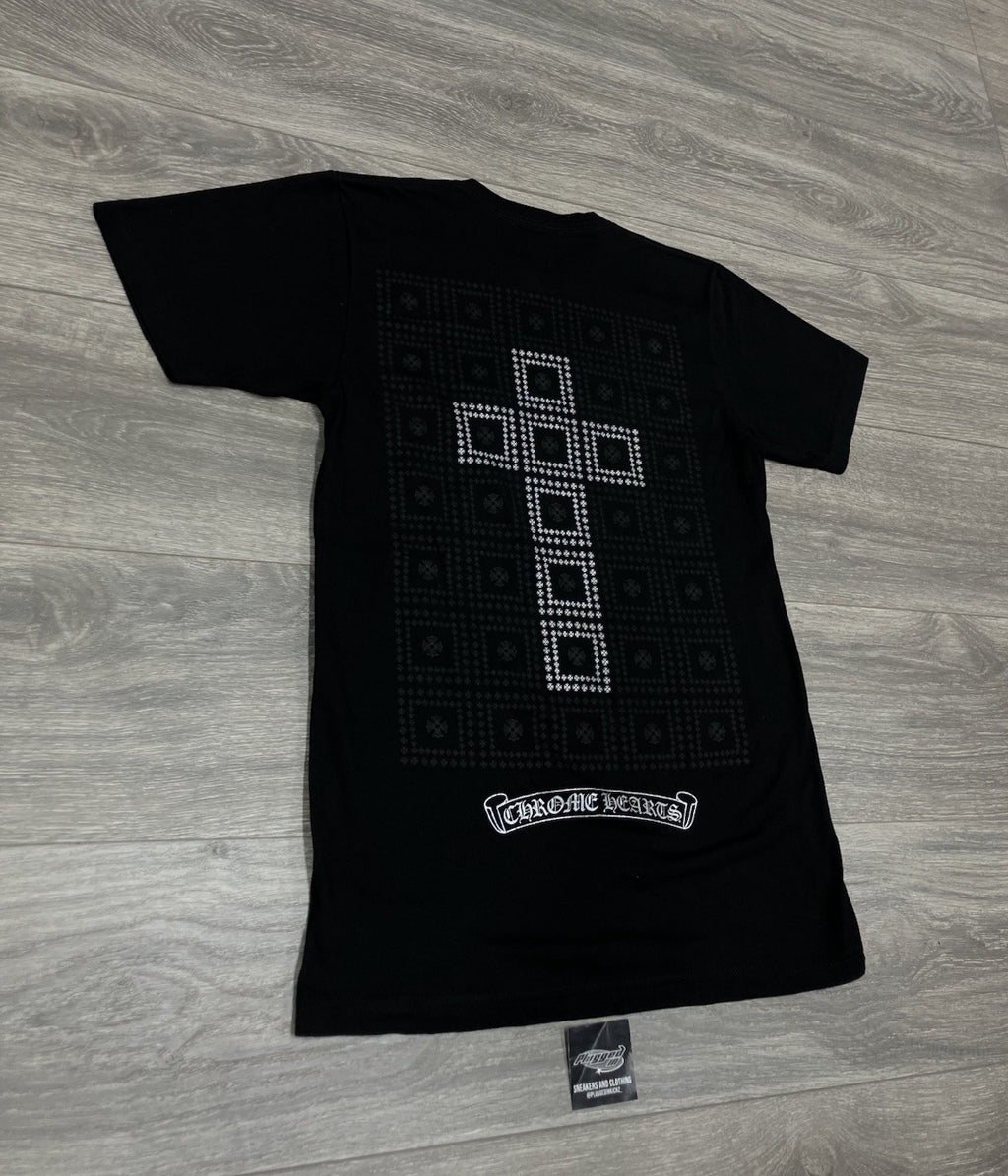 Size Small - Chrome Hearts Square Cross Pocket T-Shirt ' Black '| GOOD CONDITION